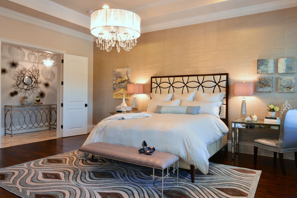 Chic Transitional Master Retreat - 2014 Master Bed