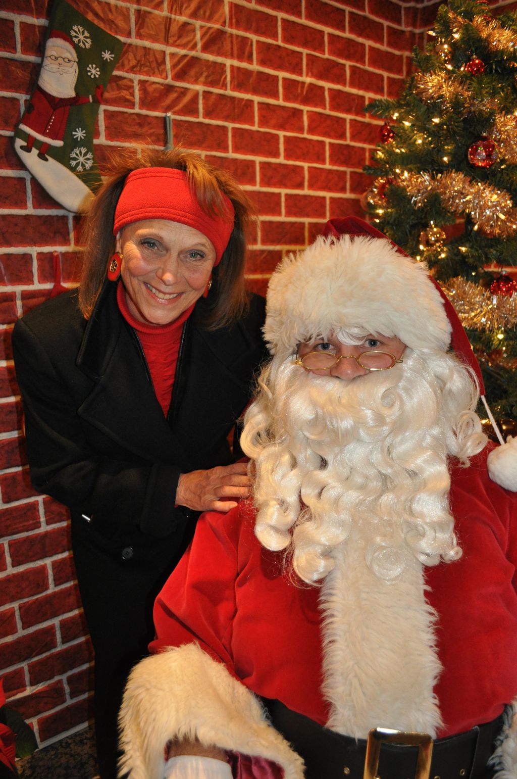 Leslee reporting on real estate company's holiday 