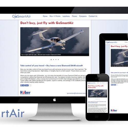 GoSmartAir.com - branding, website & logo creation