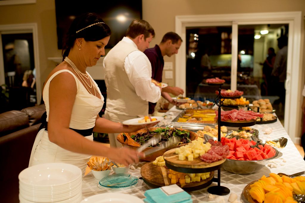In-Home Wedding Dinner Buffet