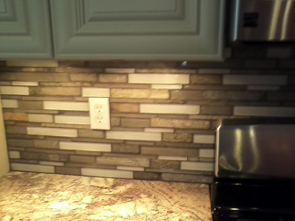back splash install