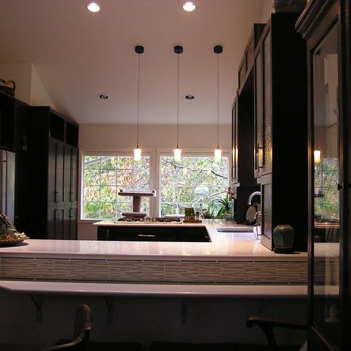 Pacific Rim style kitchen with clean lines.