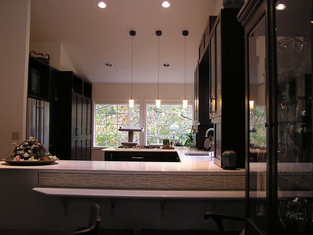 Pacific Rim style kitchen with clean lines.