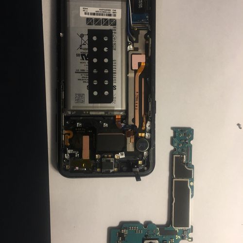 Inside of a Samsung Galaxy S8 Plus
