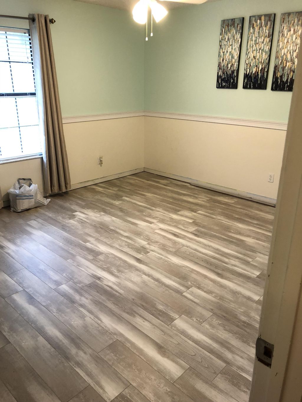 After with laminate flooring 