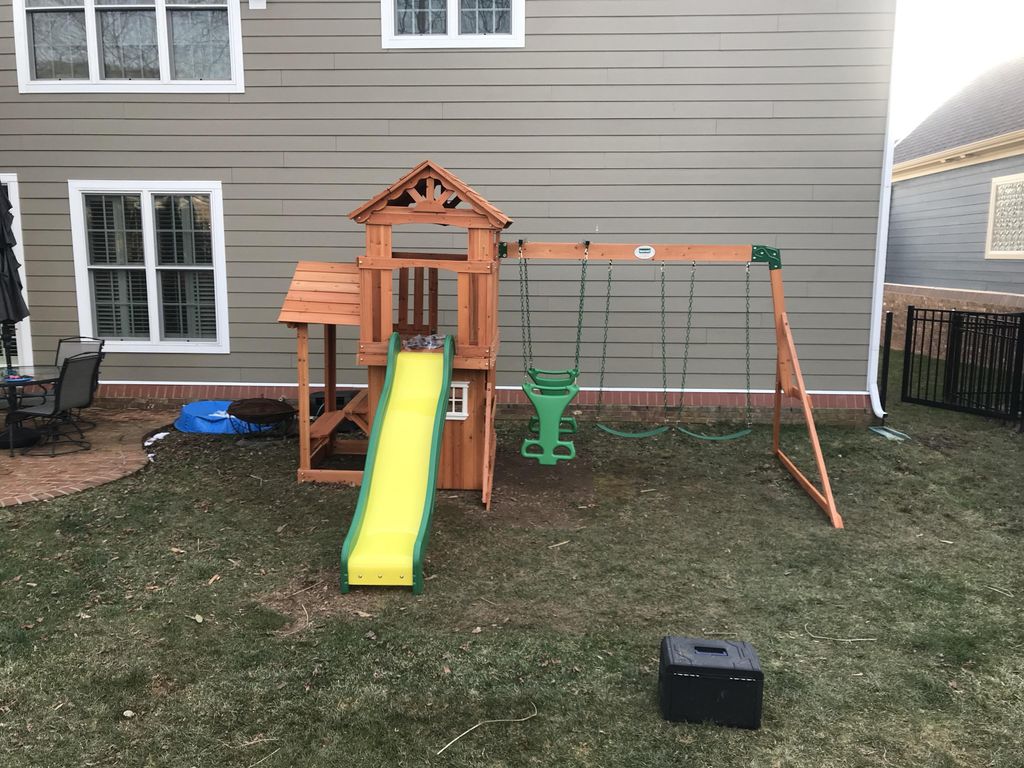 this is a playground i did for a guy off thumbtack