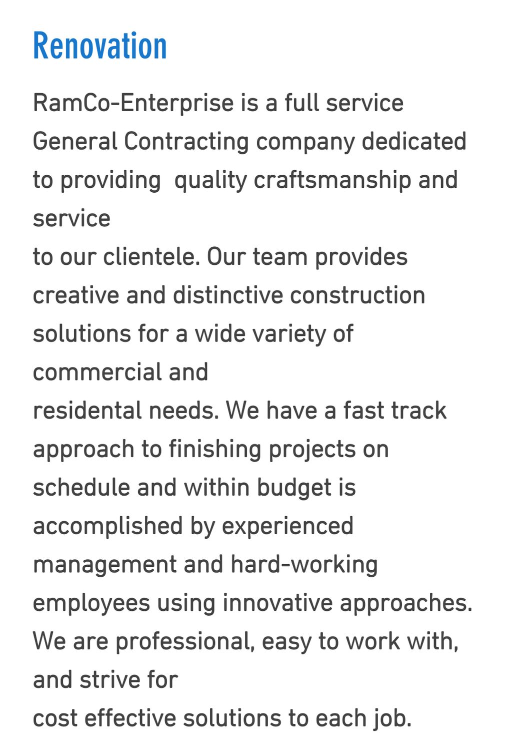 Projects and media