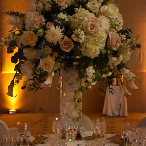 Beautiful flowers for this wedding were created by