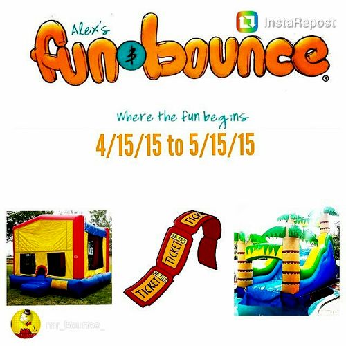 Bounce House Rental Raffle going on from 4/15/15 t