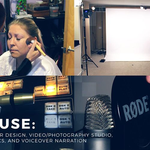 In House Studio Rental, Makeup and Video Productio