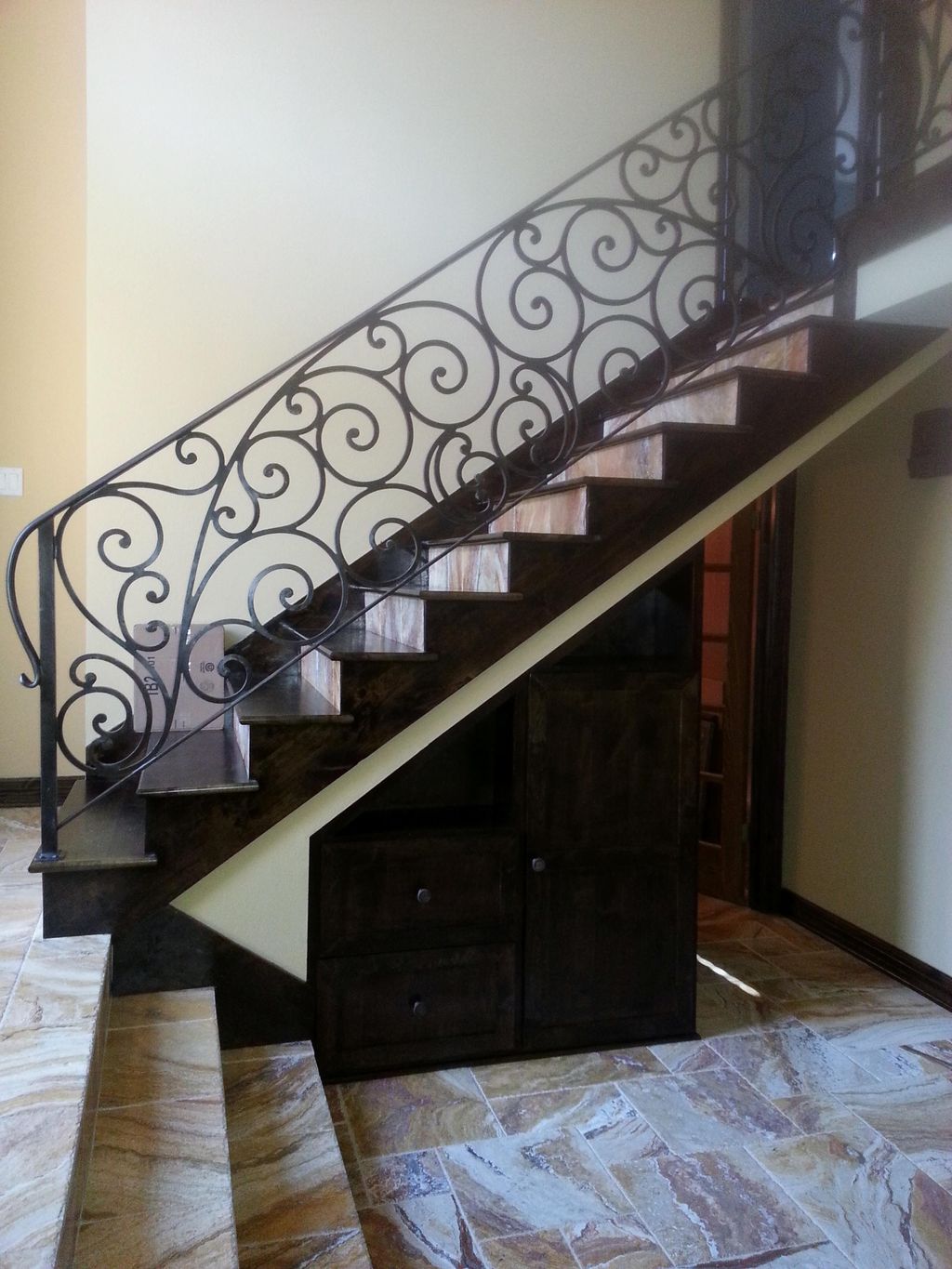 Custom iron railing