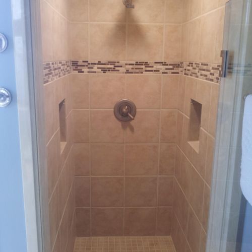 New tiled shower