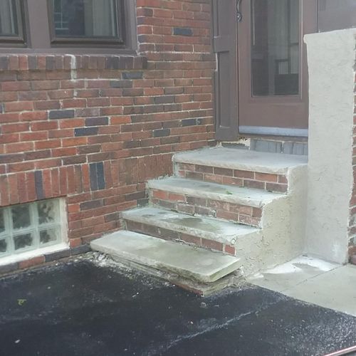 Picture of old steps taken out