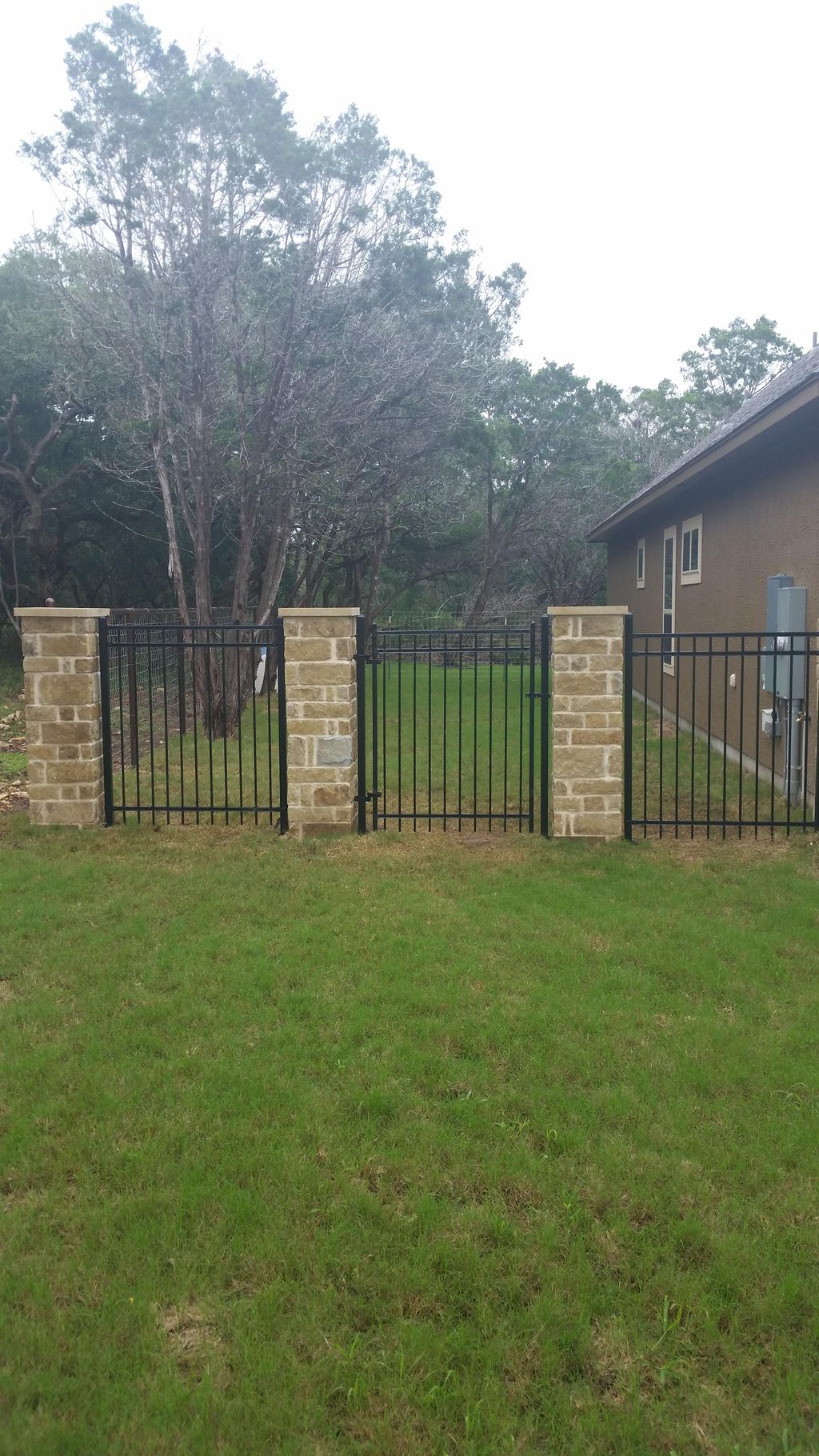 Decorative iron with columns
