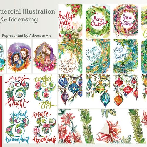 Licensed Art for Manufacturing Holiday Christmas C