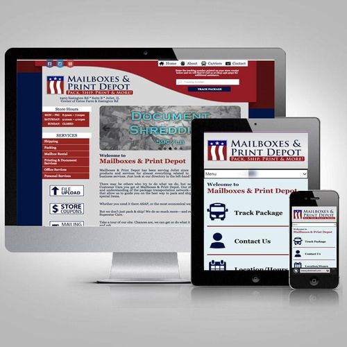 Website for Mailboxes & Print Depot