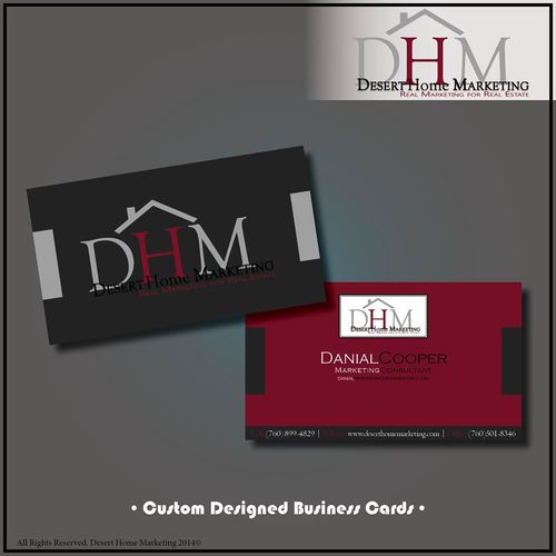 Custom designed business cards