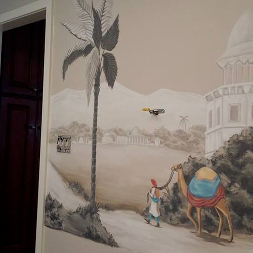 Left wall of 3 wall mural (Hired on Thumbtack!)