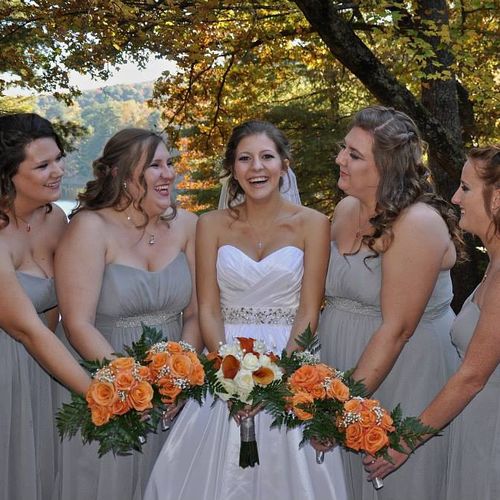 Wedding Hair and Makeup | Bride and Bridesmaids | 