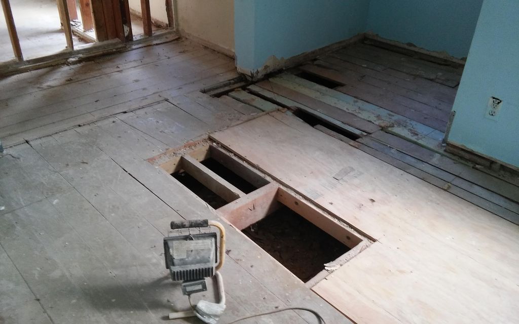 Floor removal on historical home