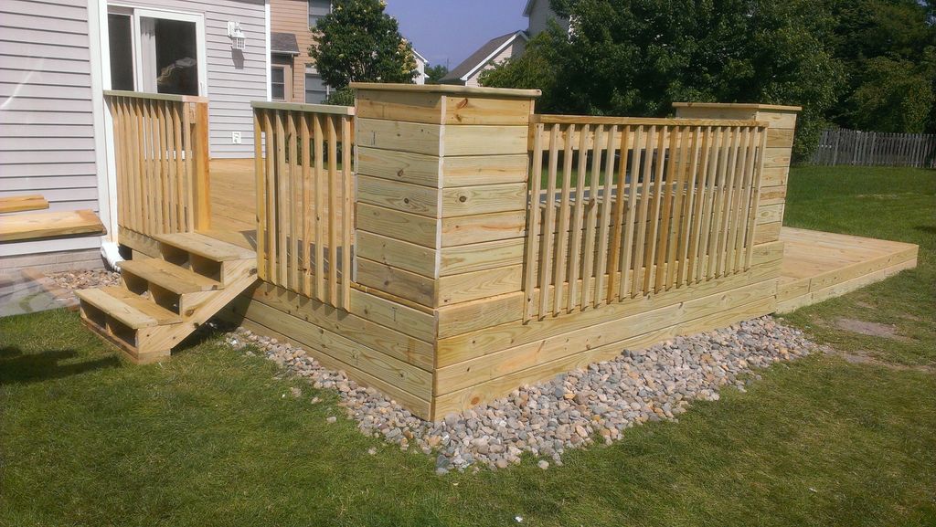 Exterior Decks, Covered Porches and Hand Rails