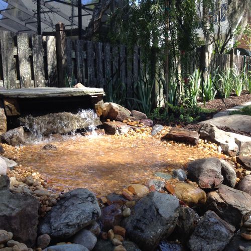 Pondless Waterfall and Landscape Install