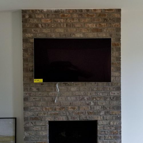 TV over fireplace 