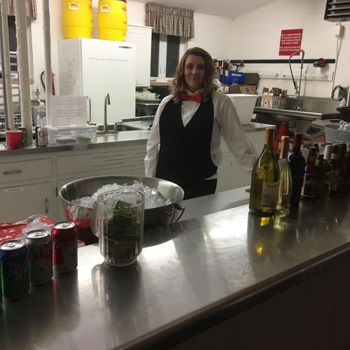 Bartender Alysha at the Corporate Christmas Party!