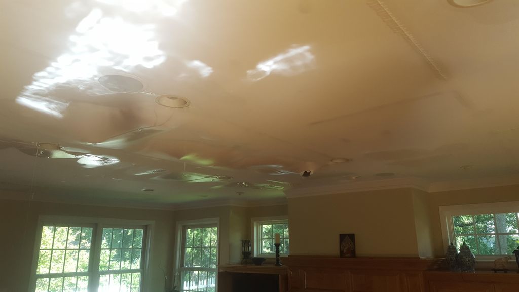 Large leak from above