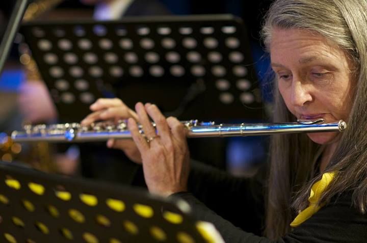 Playing flute with the Master'Singers of Arkansas 