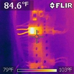 Thermography Imaging on Breaker Panel-Overheating 