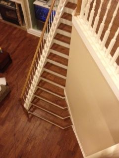 Hardwood Glue down Stairs and Flooring