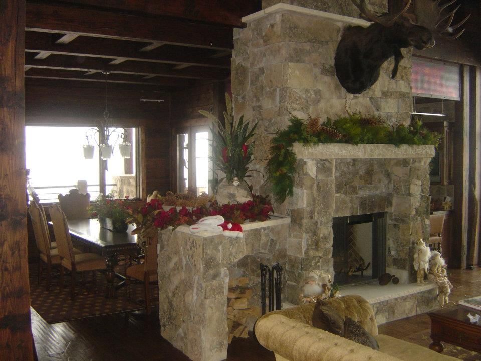 Custom Fireplace .
