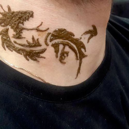 Dragon on the neck