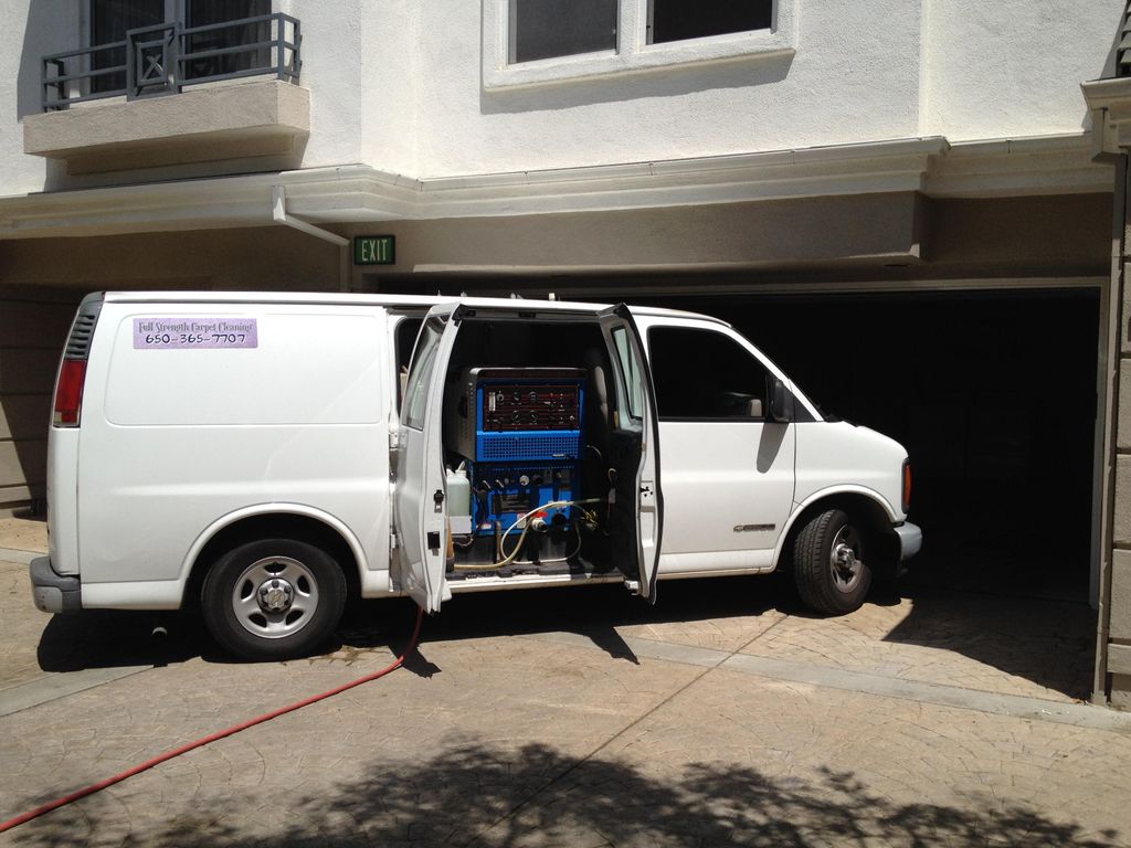 Van-Mounted Carpet Steam Cleaning machine.  Very P