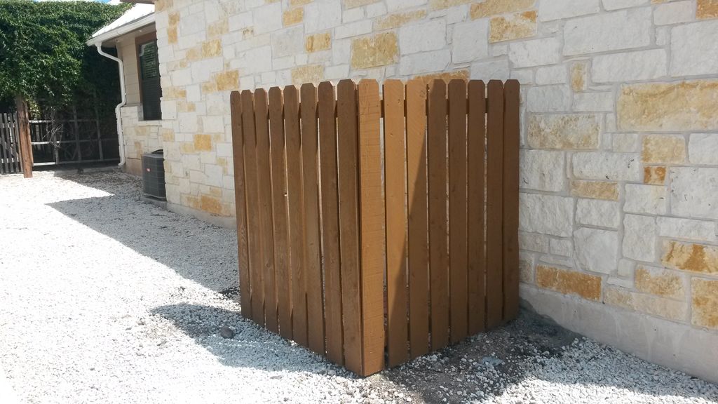 4 ft  Wood Trash Can Enclosure