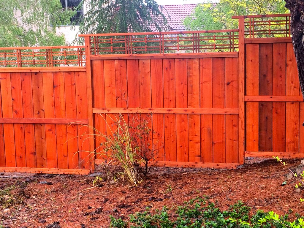 Beautiful Redwood fence