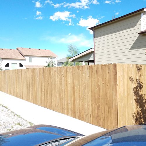 new fence build