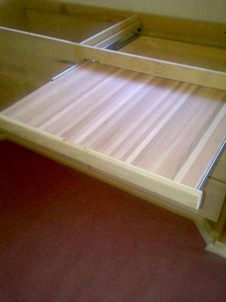 Kitchen update:  pullout cutting board, with other