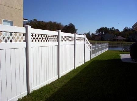 Prefabbed fencing of your choice.