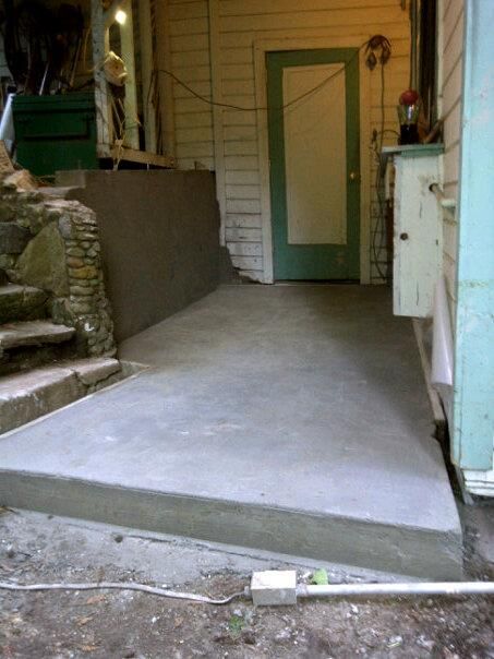 concrete wall and slab