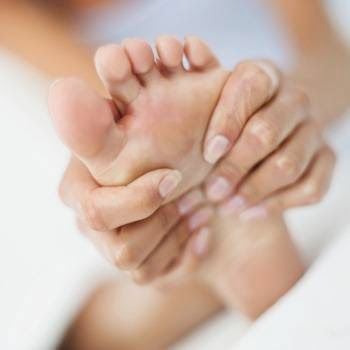 Massaging the feet can alleviate anxiety and bring