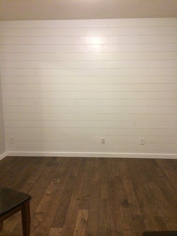 Painted White Plank Wall