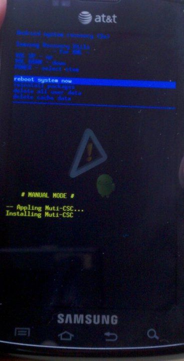 Unlocking and Rebooting a android smartphone with 