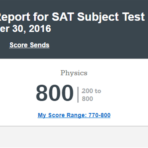 SAT Physics: Perfect Score