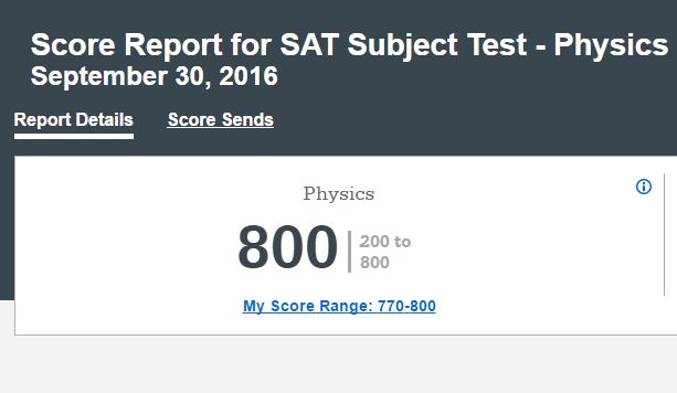 SAT Physics: Perfect Score
