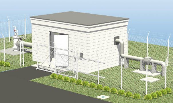 The 3D model was used for design drawing plans, se