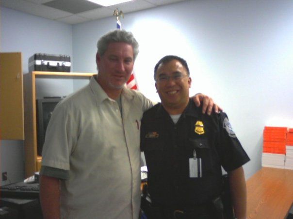 Training an officer at US customs