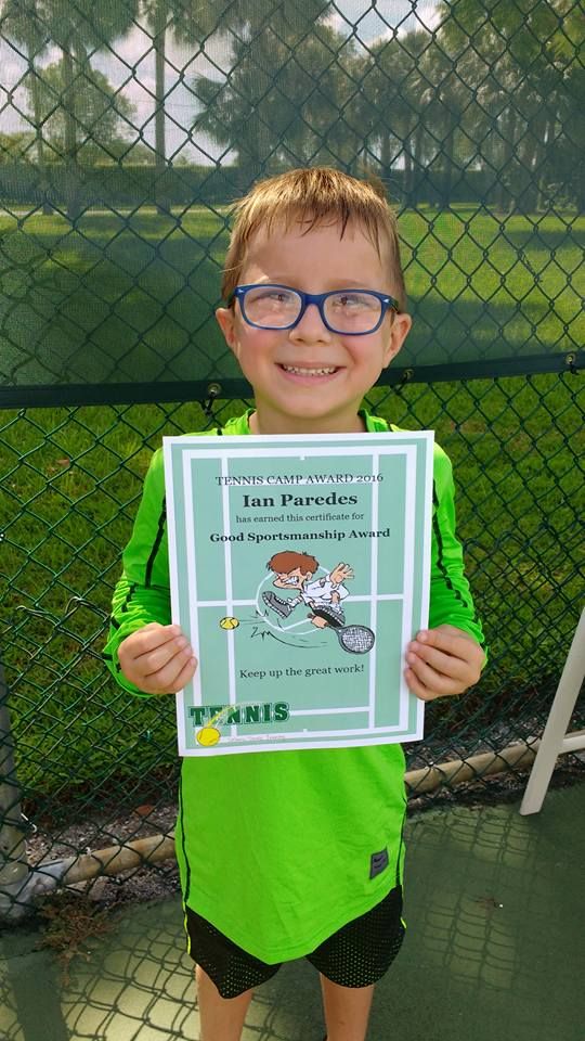 Congrats Ian Best Sportmanship Award 2016