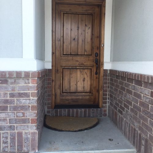 Stained Alder Entry Door